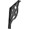 Ekena Millwork Austin Wrought Iron Bracket, (Triple center brace), Antiqued Pewter 2"W x 12"D x 15"H BKTM02X12X15TAUAPW - alternate 1